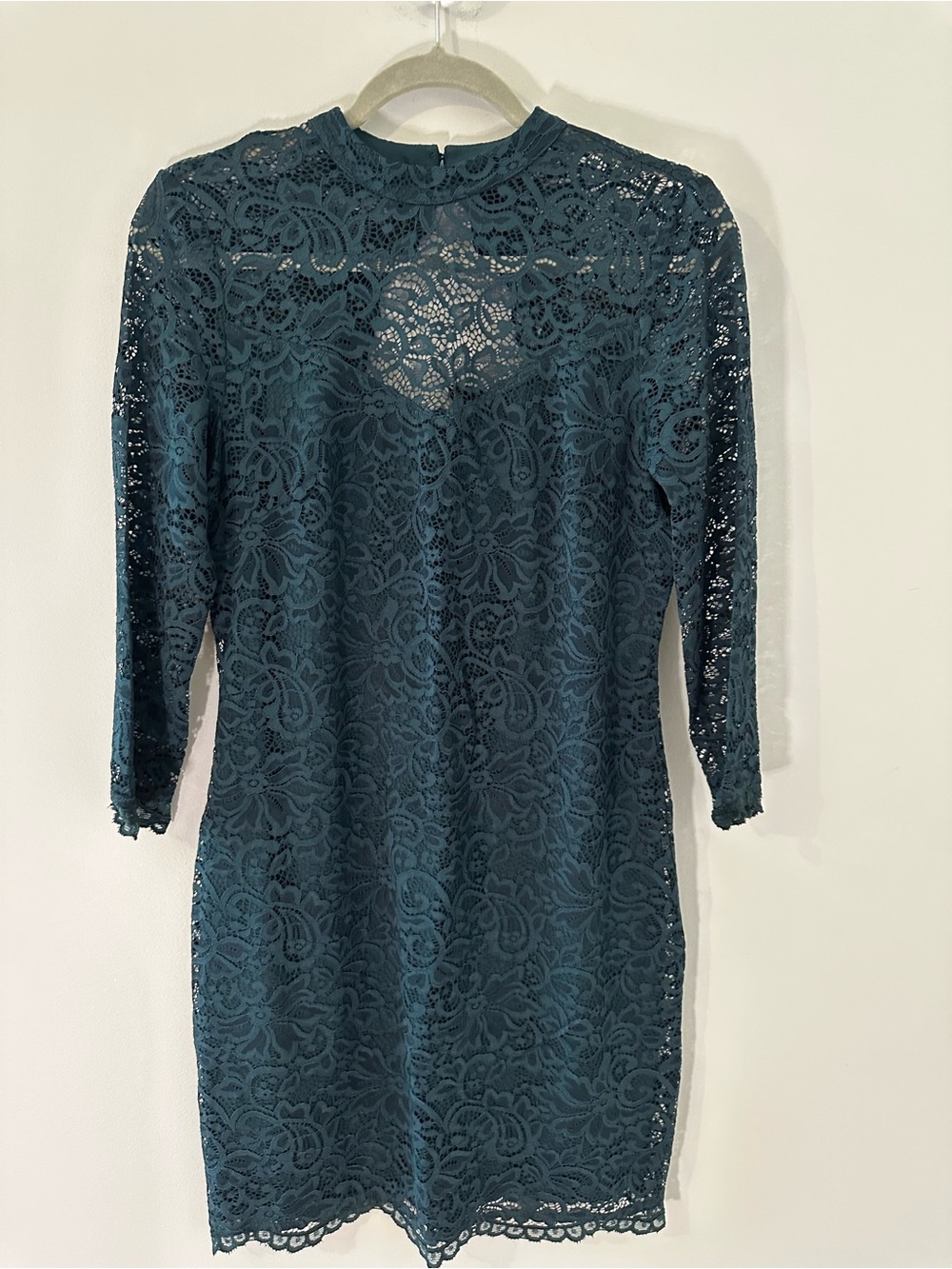 Reitmans Teal Lace Mini Dress